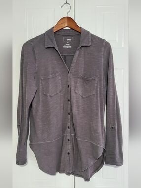 Sonoma Heather Gray Casual Buttonup Shirt